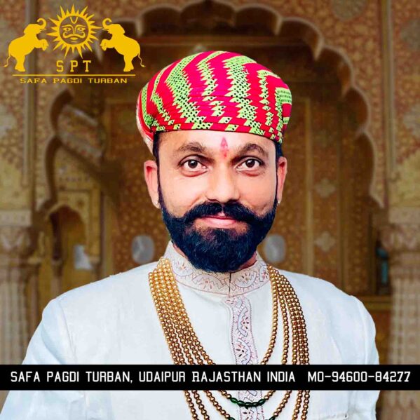 Mewari Multi-Colour Pagdi: A Vibrant Cultural Symbol