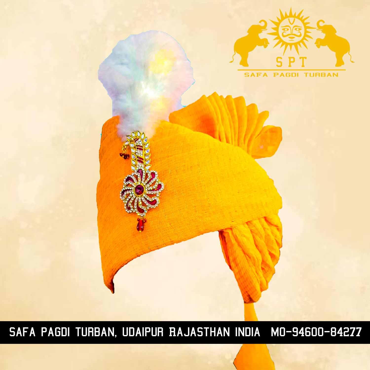 Elegant Jodhpuri Long Tail Safa Turban: A Blend of Tradition and Style