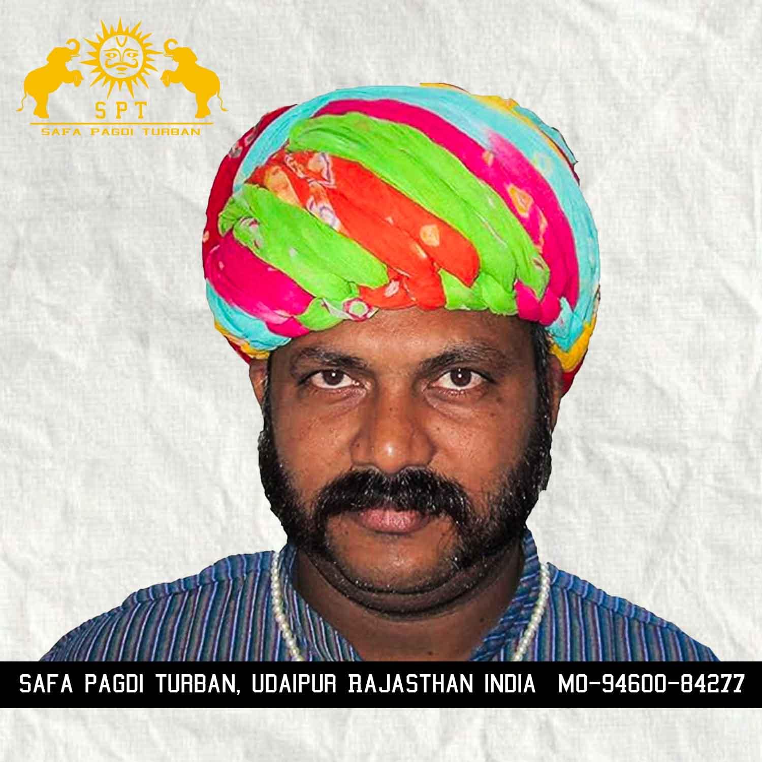 Rajasthani Gol Safa Turban - Image 2