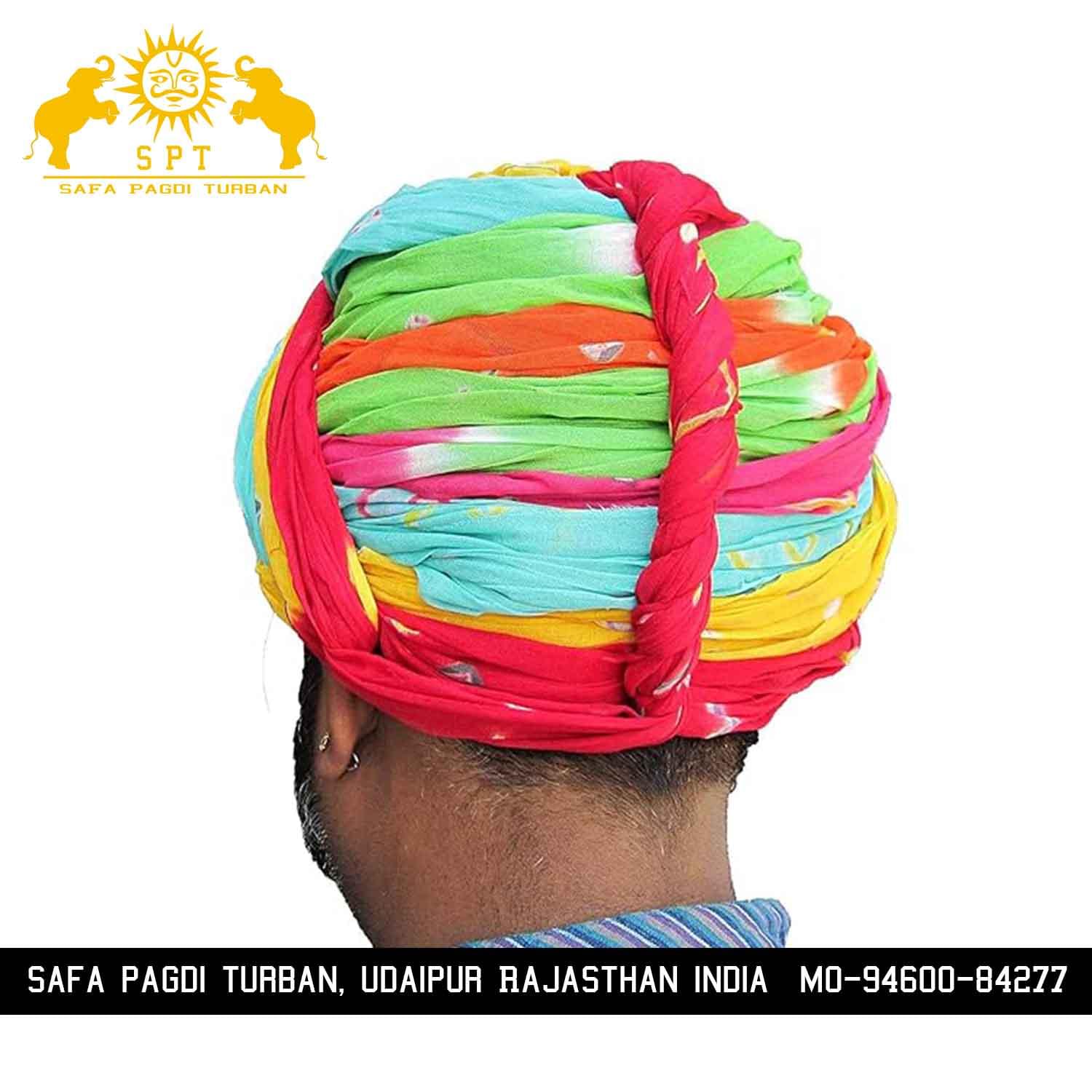 Rajasthani Gol Safa Turban - Image 3